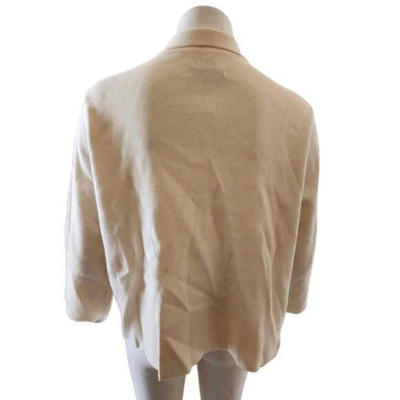 Covington women's Large petticoat cropped cream relaxed 2 button vintage style - Picture 2 of 6